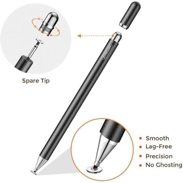 Joyroom JR-BP560S Excellent Series passive capacitive pen black front view  