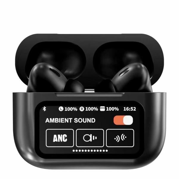 Black New A9 Pro Apple Airpods Anc/enc Zhongkelqnxun Touch Control Bt 5.4 Earbuds