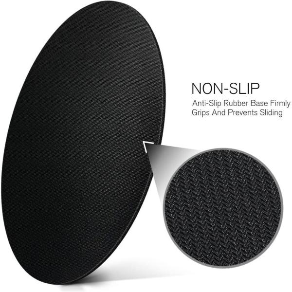 Black non-slip mat with close-up of texture and text indicating anti-slip feature.