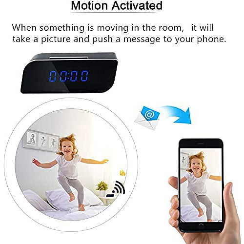 Hidden T3 Wifi Table Clock Hd 1080p